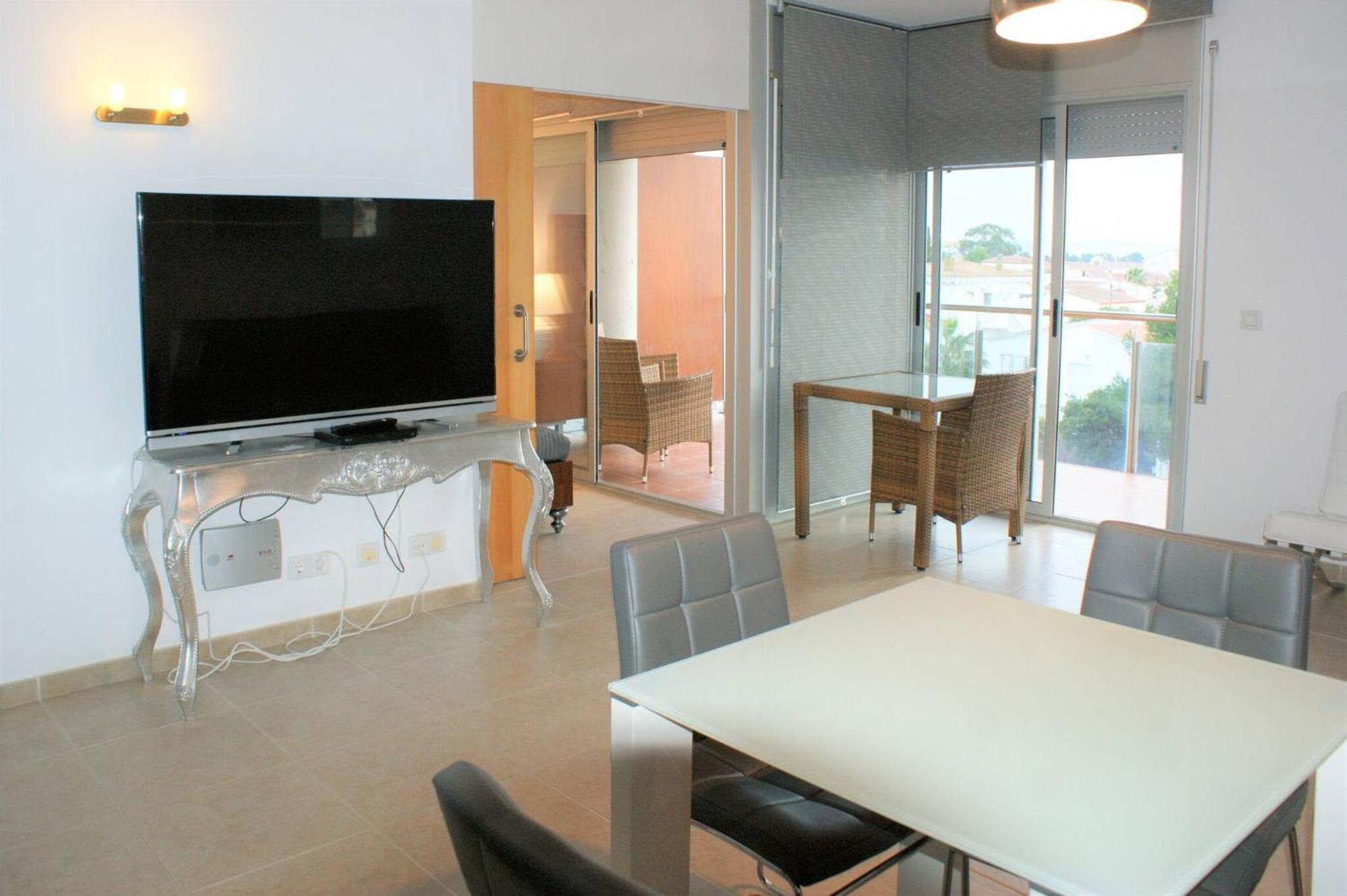 Apartamento En Roses Con Vistas Al Canal Y Piscina ภายนอก รูปภาพ